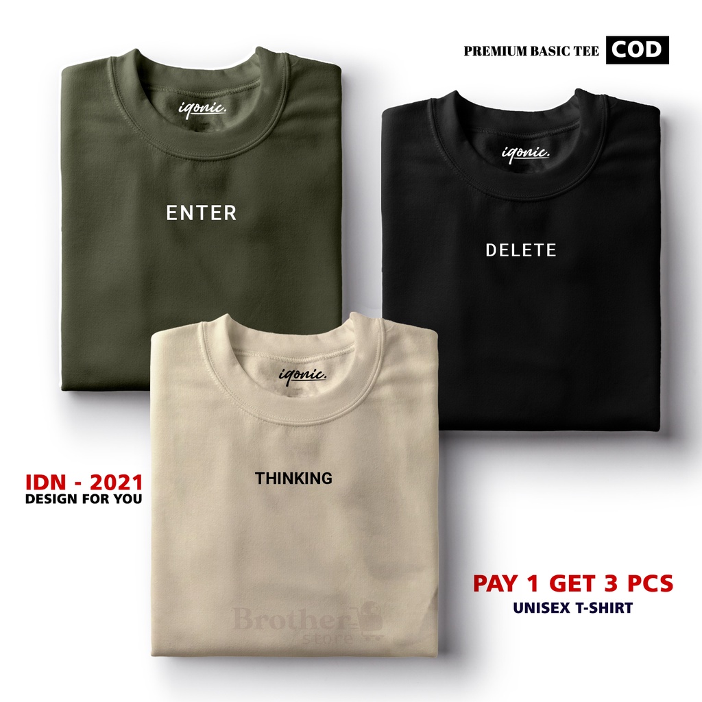 BUY 1 OR 3 PCS ( PROMO COD ) BROTHER STORE / Kaos Distro100% Catoon Combed 30s / ArticelEDT