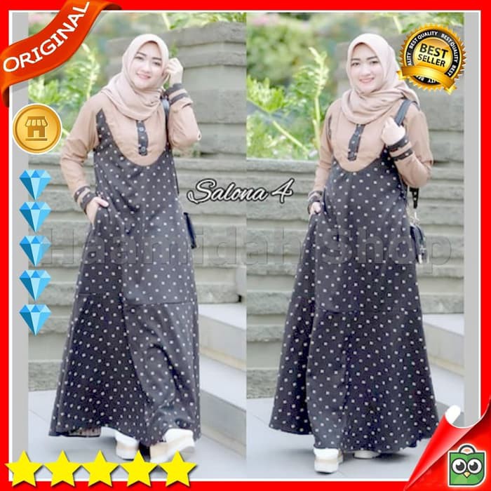 Baju Gamis Wanita Baju Gamis Wanita Remaja Baju Muslim Terbaru Trlaris