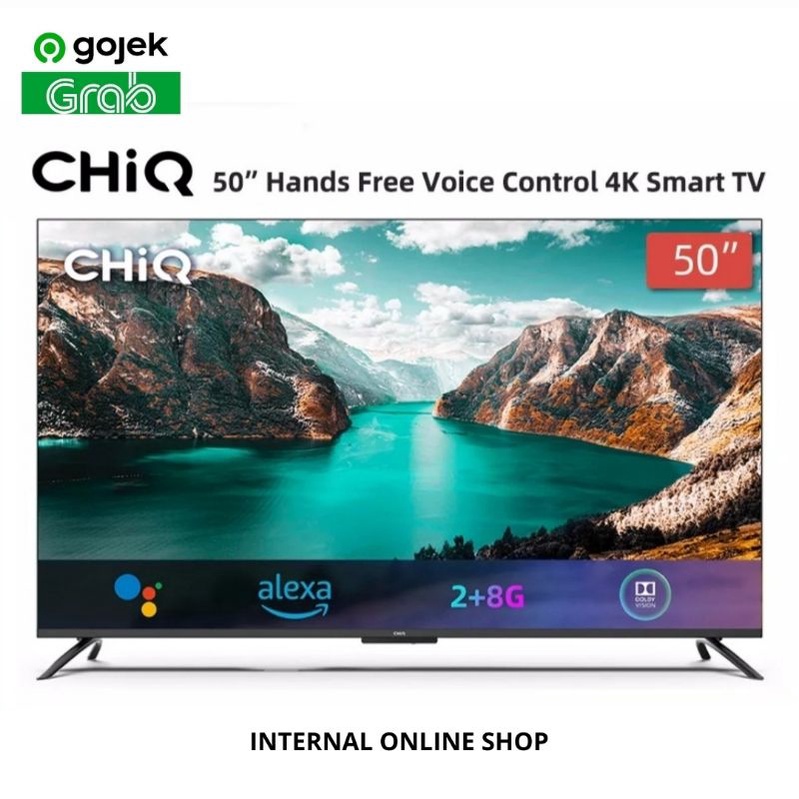 CHiQ U50G7PF Smart TV 50 Inch 4K Android TV Garansi Resmi