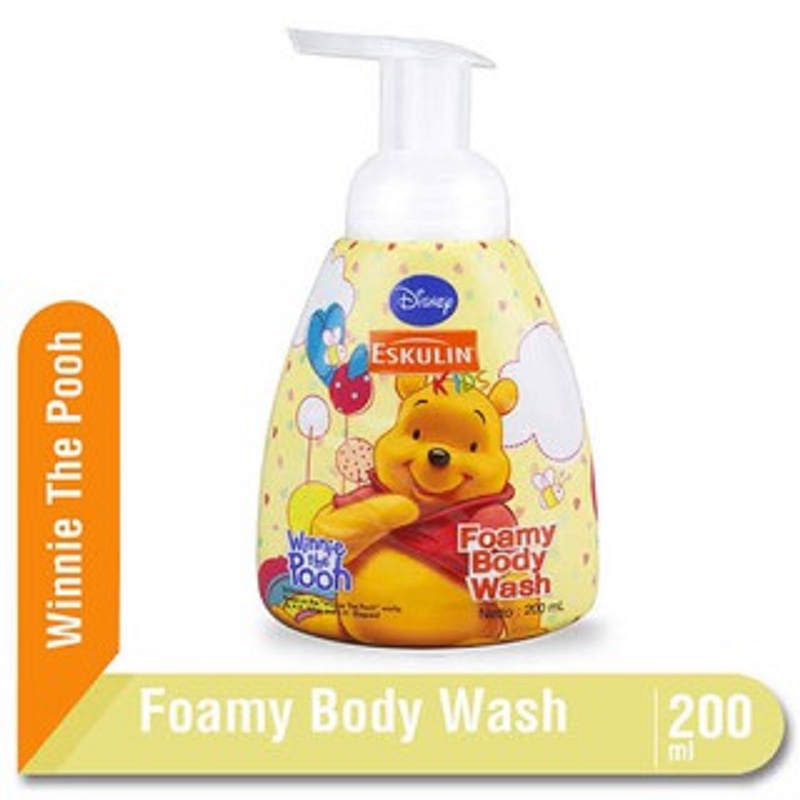 Eskulin Kids Foamy Body Wash Mickey/Winnie The Pooh Pump 200/baby.cool