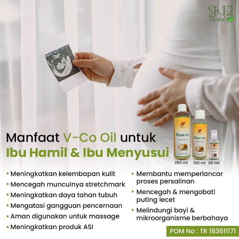 VCO SR12 VICO OIL VIRGIN COCONUT OIL 60ml VCO Minyak Kelapa Premium Murni BPOM Imun Booster Alami