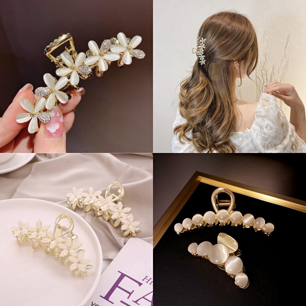 Jepit rambut korea jedai wanita elegan motif terbaru original import 10.5cm JD07#