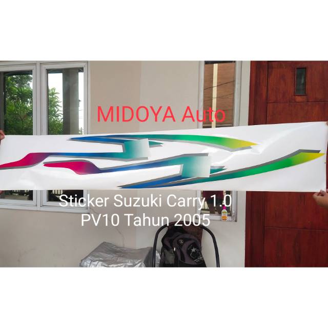 Sticker Stiker Body Suzuki Carry 1.0 PV10 Tahun 2005 1set