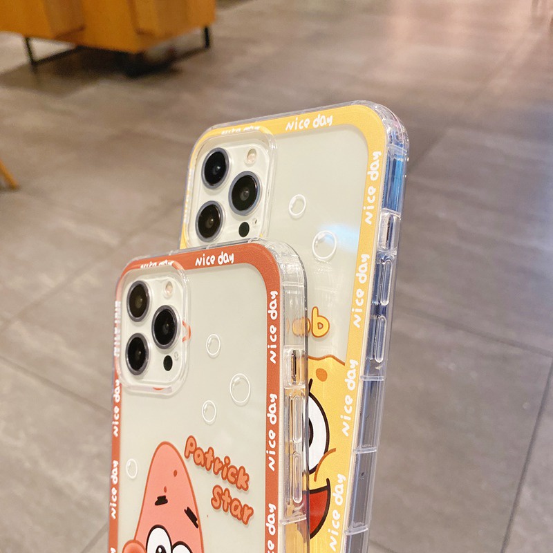 Couples Spongebob Silicone Case OPPO A3S A31 A5 A9 A7 AS5 A12 A11K A5 A76 A33 F9 A52 A92 F11 A16 A54 A74 A95 A96 A36 2F 4 5F 6Z 7 8 C12 C15 C25 C31 C35 9i Cover