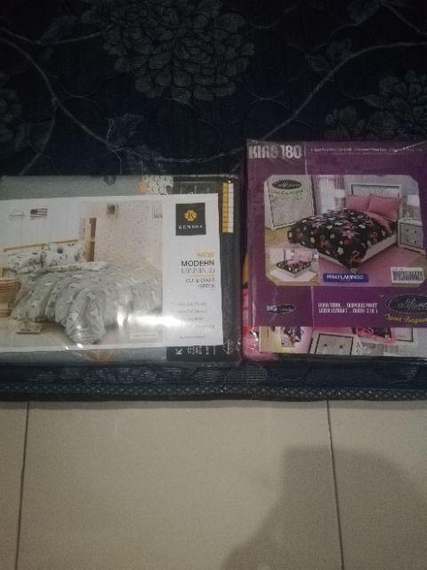 Sprei California 180x200 / 160x200 Motif Rogan Pandora Pink Flamingo Nurita - 180 King Size Sp