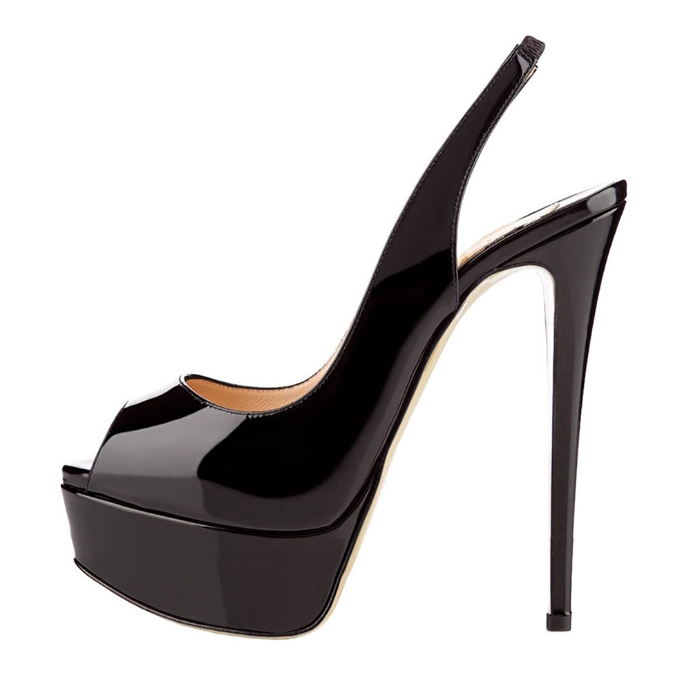 peep toe heels platform
