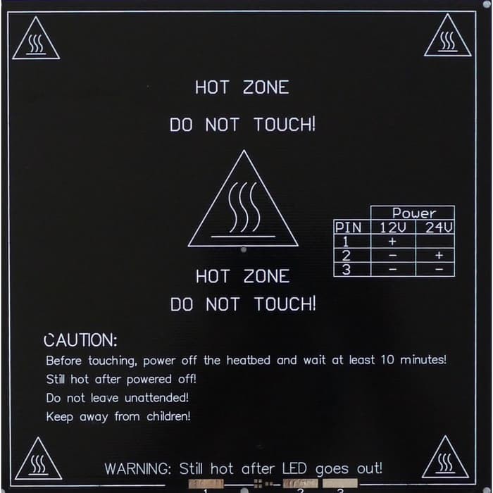 Reprap 3D Printer Heatbed MK3 3mm 214x214 mm