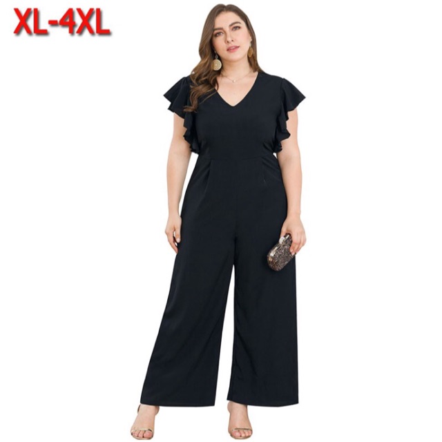 plus size formal jumpsuits with sleeves