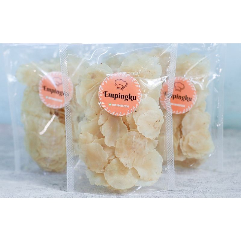

Emping/melinjo MENTAH asli Banten tipis renyah pouch 14×22