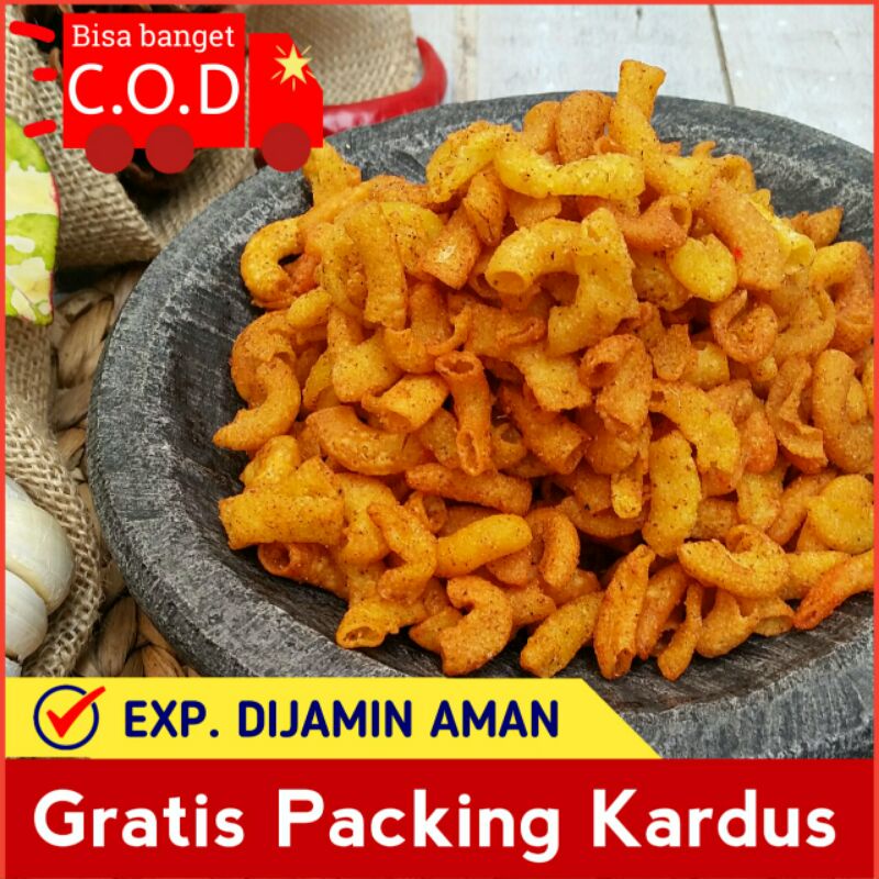 

[CINTAH SNACK] MAKARONI PEDAS 200 g / MAKARONI SEPAT / MAKARONI BANTET / MAKARONI RASA