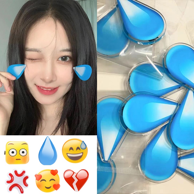We Flower Jepit Rambut Bobby Pin Motif Kartun Emoji Angry Happy Untuk Anak Perempuan