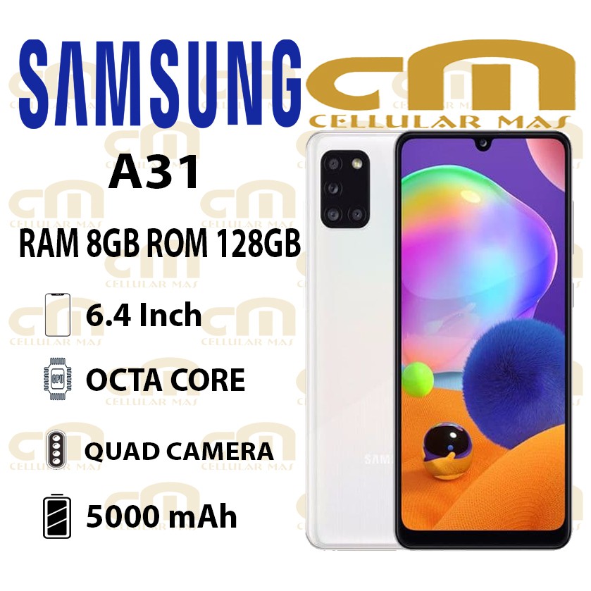 Samsung Galaxy A31 8/128 RAM 8GB ROM 128GB GARANSI RESMI