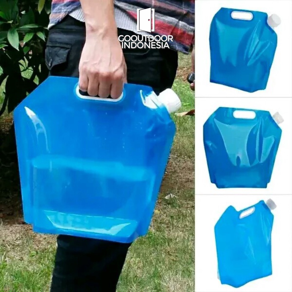 Jerigen Lipat Portable Taffsport 10 Liter - Kantong Air Lipat Galon Portable