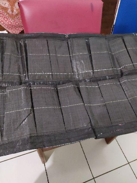 Wall Planter  Bag Kantong 14 Hitam Polos