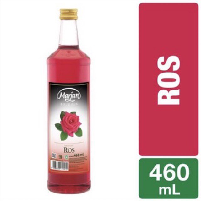 

MARJAN Boudoin Syrup Rasa Rose 460ml