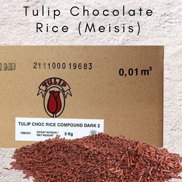 

meses tulip coklat premium 100 gram