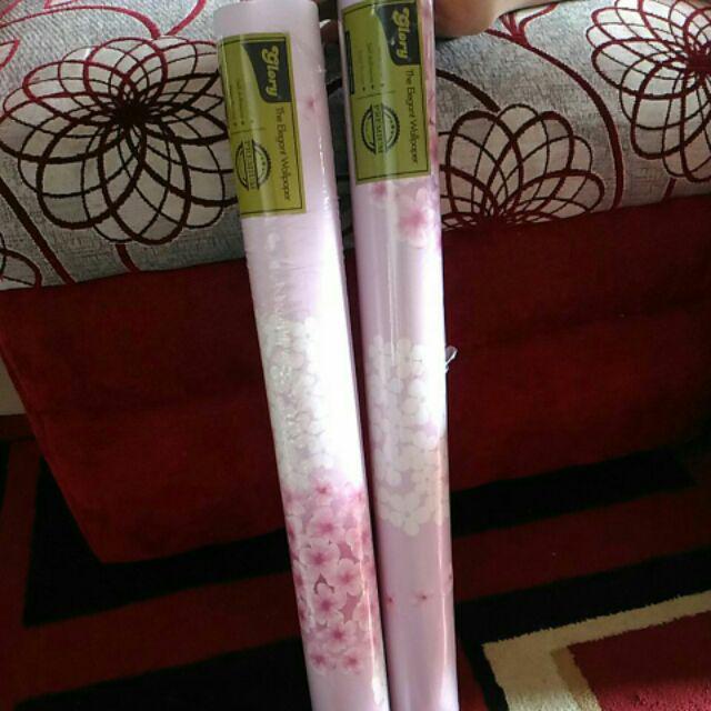 Wallpaper Stiker Pink Dandelion Rdws 181 Ukuran 45cm X 10m