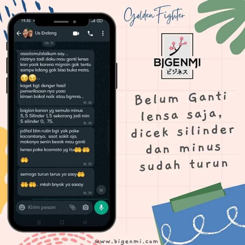 KACAMATA BIGENMI KESEHATAN ION NANO