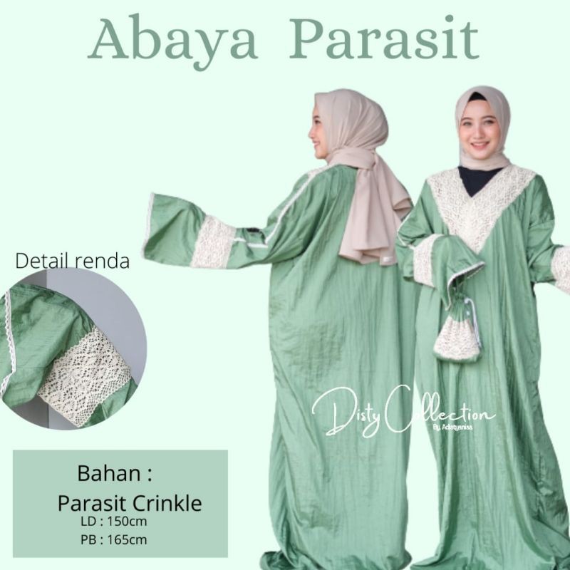 mukenah/ abaya parasit by : disty collection