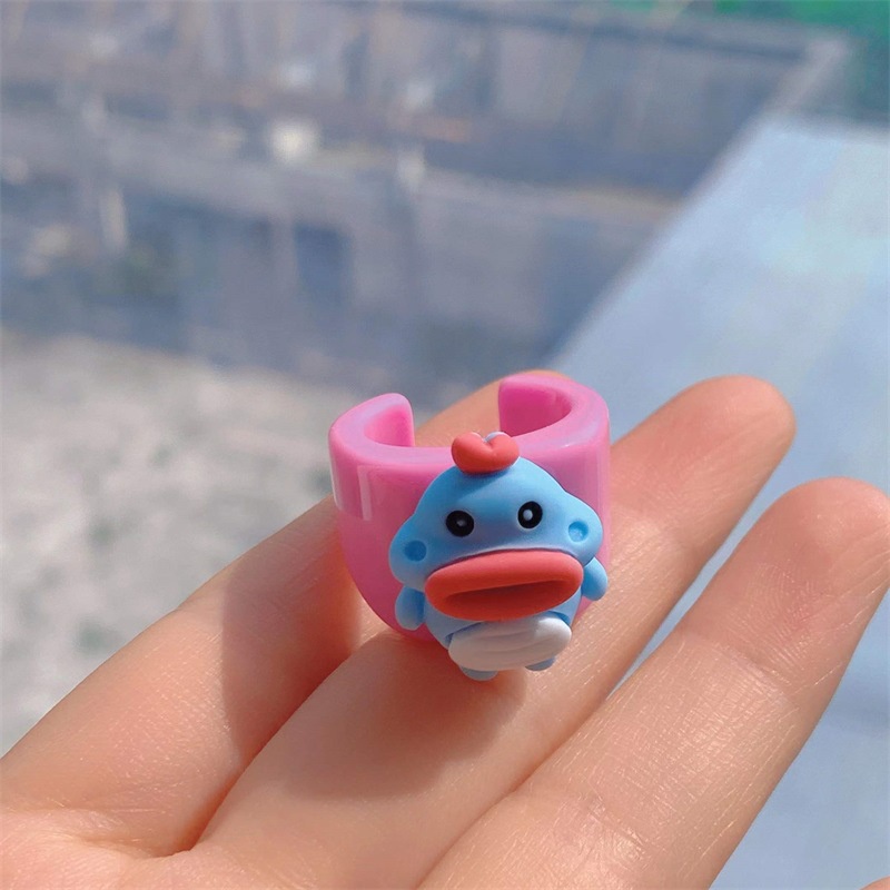 Cincin Model Terbuka Desain Kartun anime monster Untuk Musim Panas