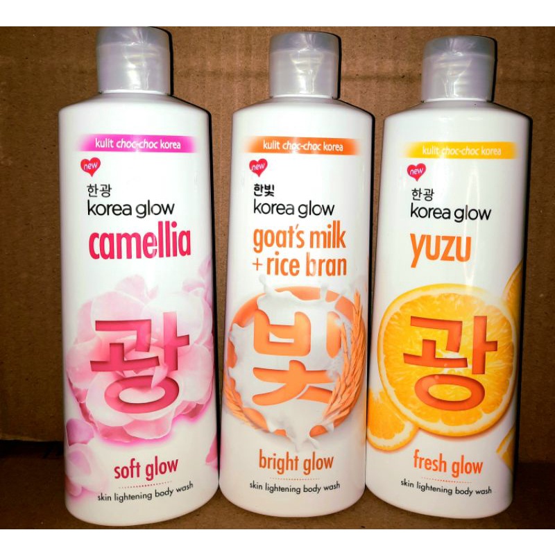 Body wash botol korea glow uk 220ml-all variant