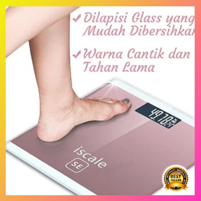 Diskon Iscale SE Timbangan Badan Digital Scale LCD