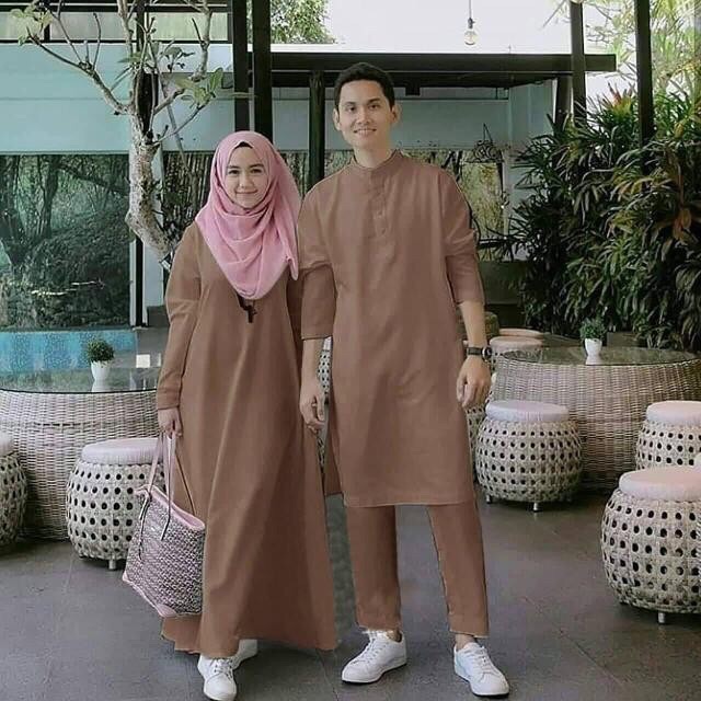 JC  Cp set amanah 4in1/ Baju psangan muslim terbaru / Baju pasangan lebaran terlaris