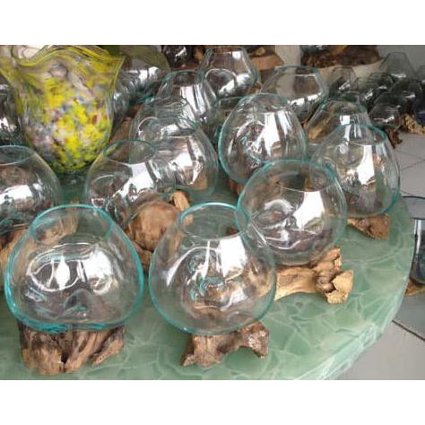 TERBAIK POT KACA UNIK KEROBOKAN BALI SMALL #2