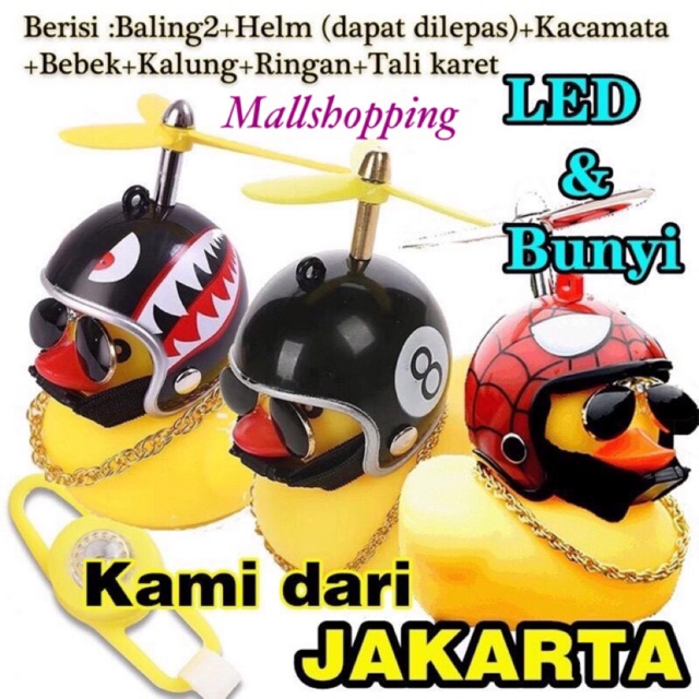  COD Mode Bebek  Helm Kuning LED Bebek  Motor Kuning Kecil 