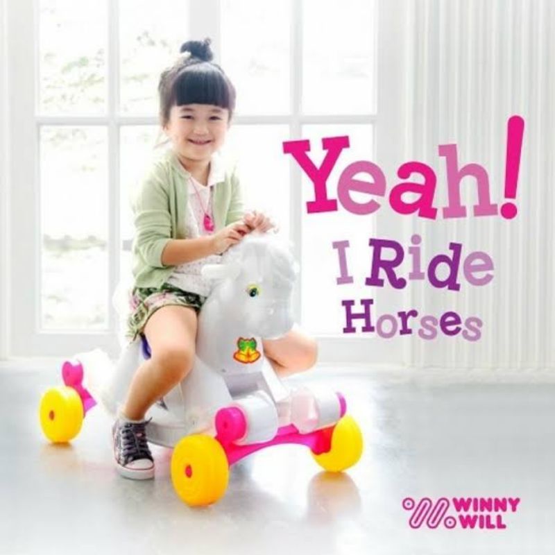 Mainan Kuda Jungkit Anak Laki Perempuan - Kudaan Mobil Dorong Ayun SHP KP 582 Ride On