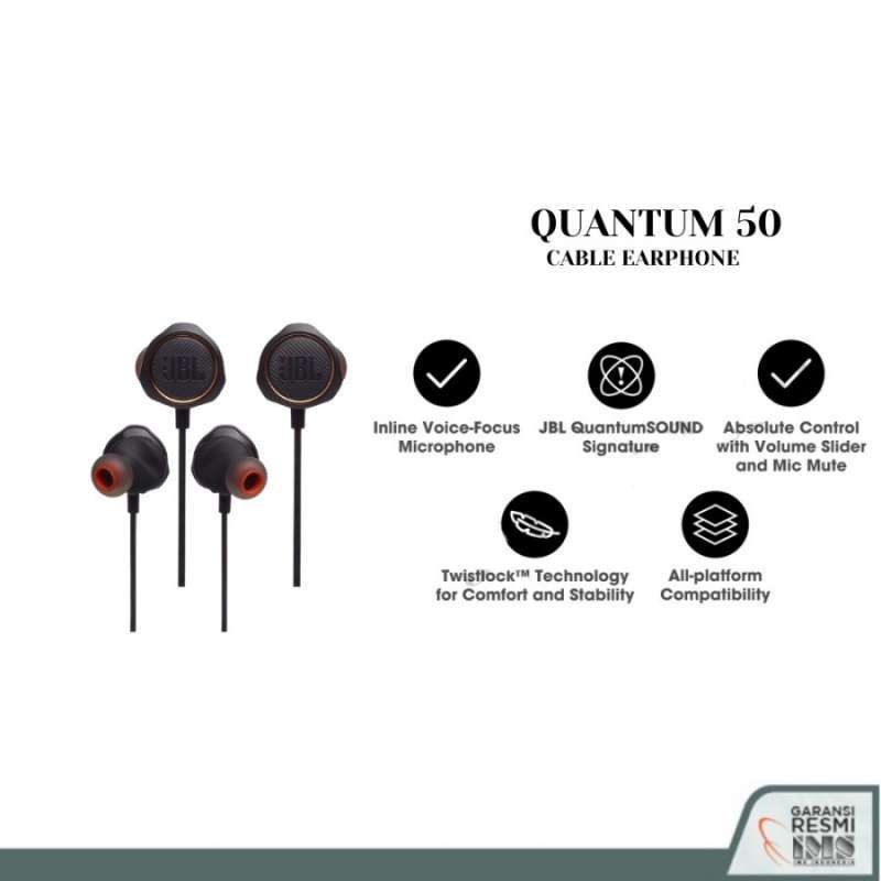 JBL Quantum 50 Wired In Ear Gaming Earphone Headset