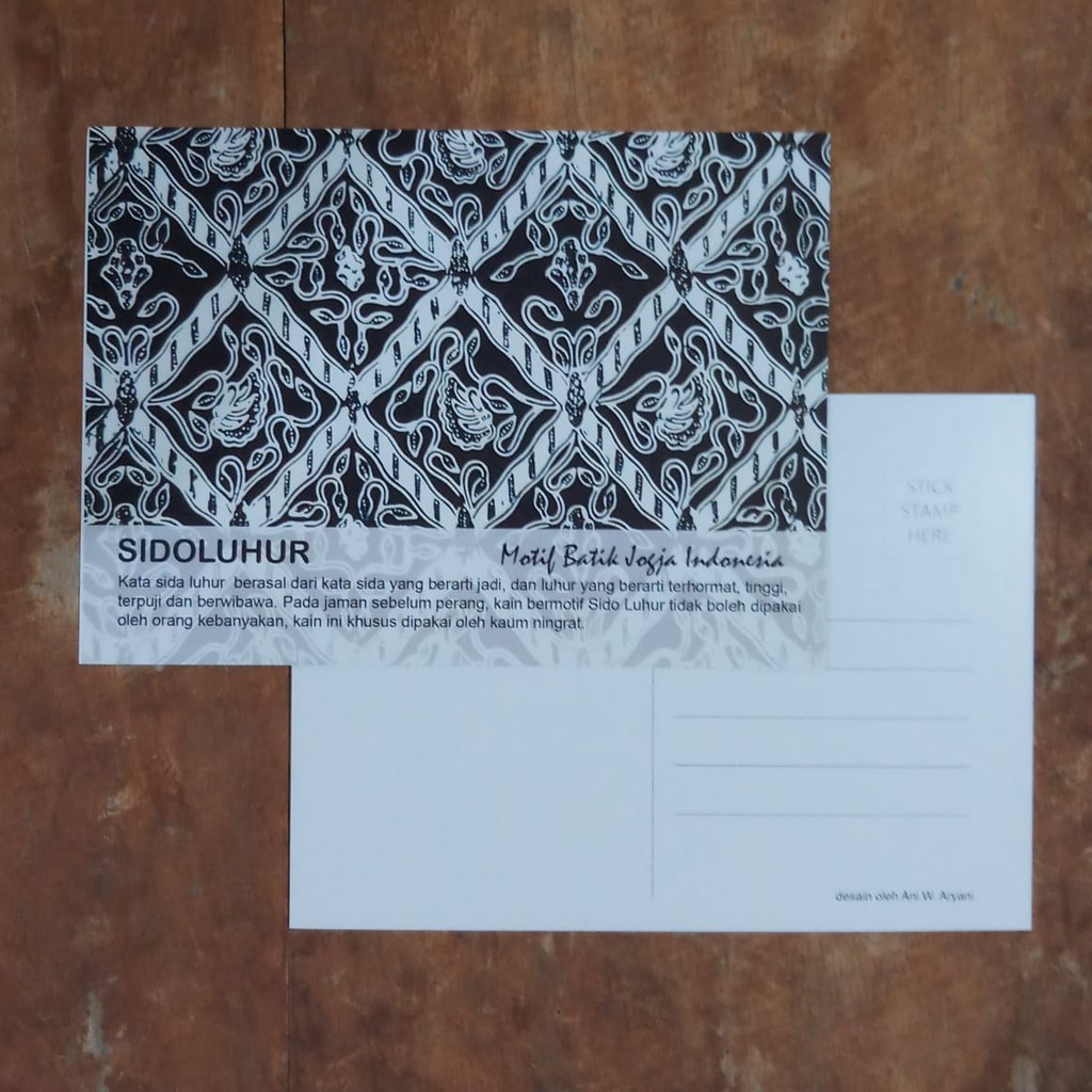 

KARTU POS BATIK POSTCARD - MOTIF SIDOLUHUR