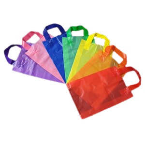 Tas Softhandle murah uk. 35x45 isi 50pcs/Plastik Packing warna/Shopping bag warna/Tas souvenir warna/handle souvenir/shopping bag handle murah