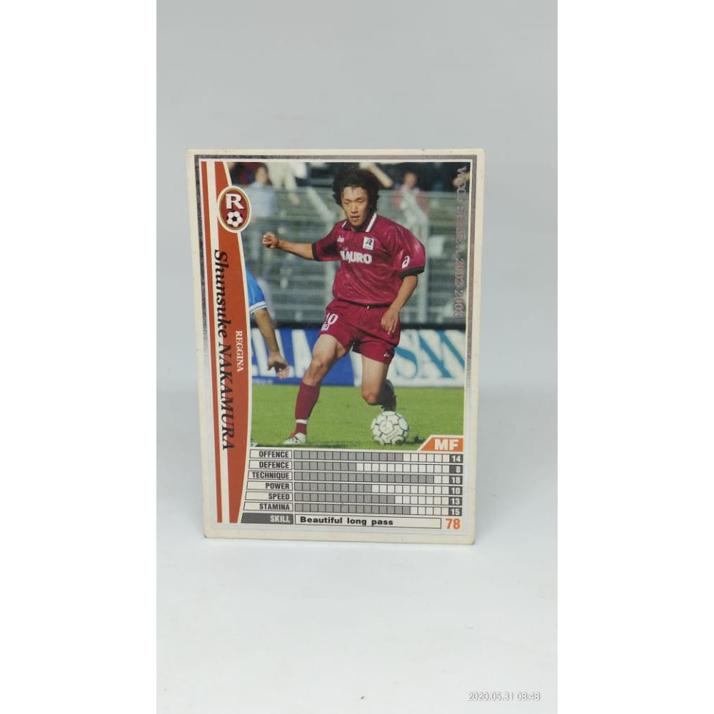 Kartu Bola Football Card Panini Reginna Nakamura