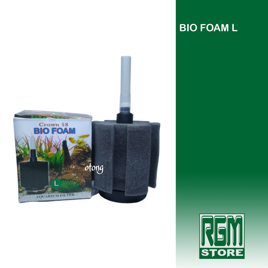 Bio Foam filter Crown 58 size L large ukuran besar aquarium aquascape murah