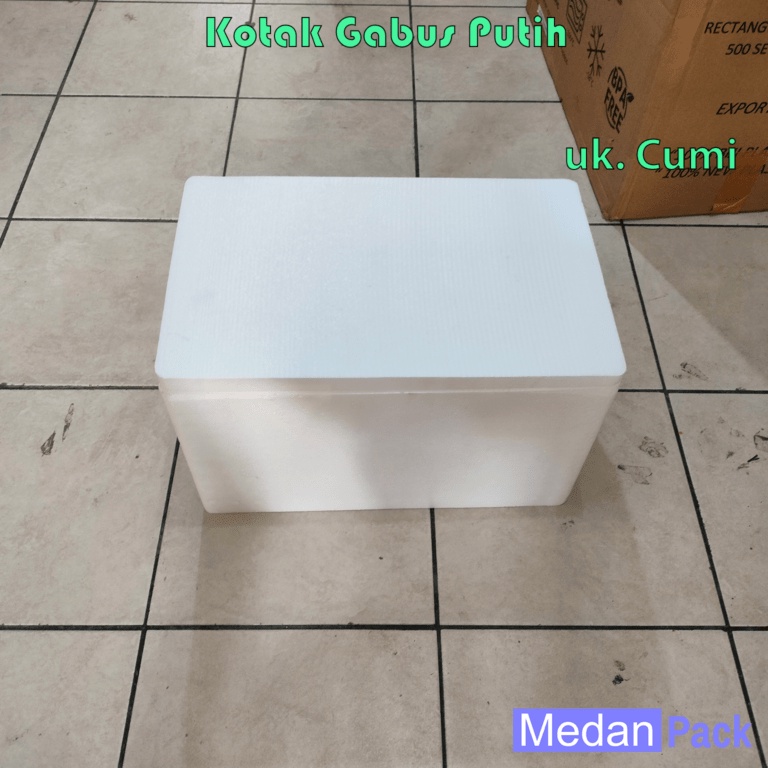 Kotak Gabus Putih Uk Cumi