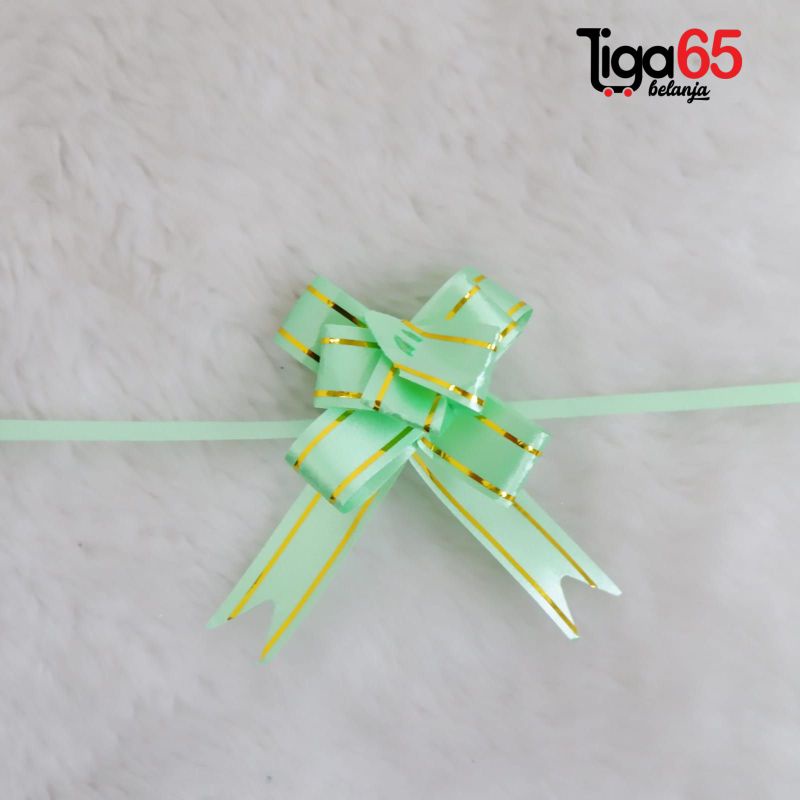 365 Pita Tarik Pita Serut 1.5 cm Pita Souvenir Ulang Tahun / PITA SERUT 15MM (10PCS/SET)