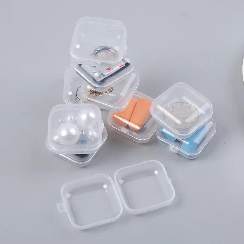 KOTAK MINI KECIL TEMPAT PERHIASAN ANTING MEMORY CARD EARPLUG KOTAK PLASTIK SERBAGUNA MINI BOX