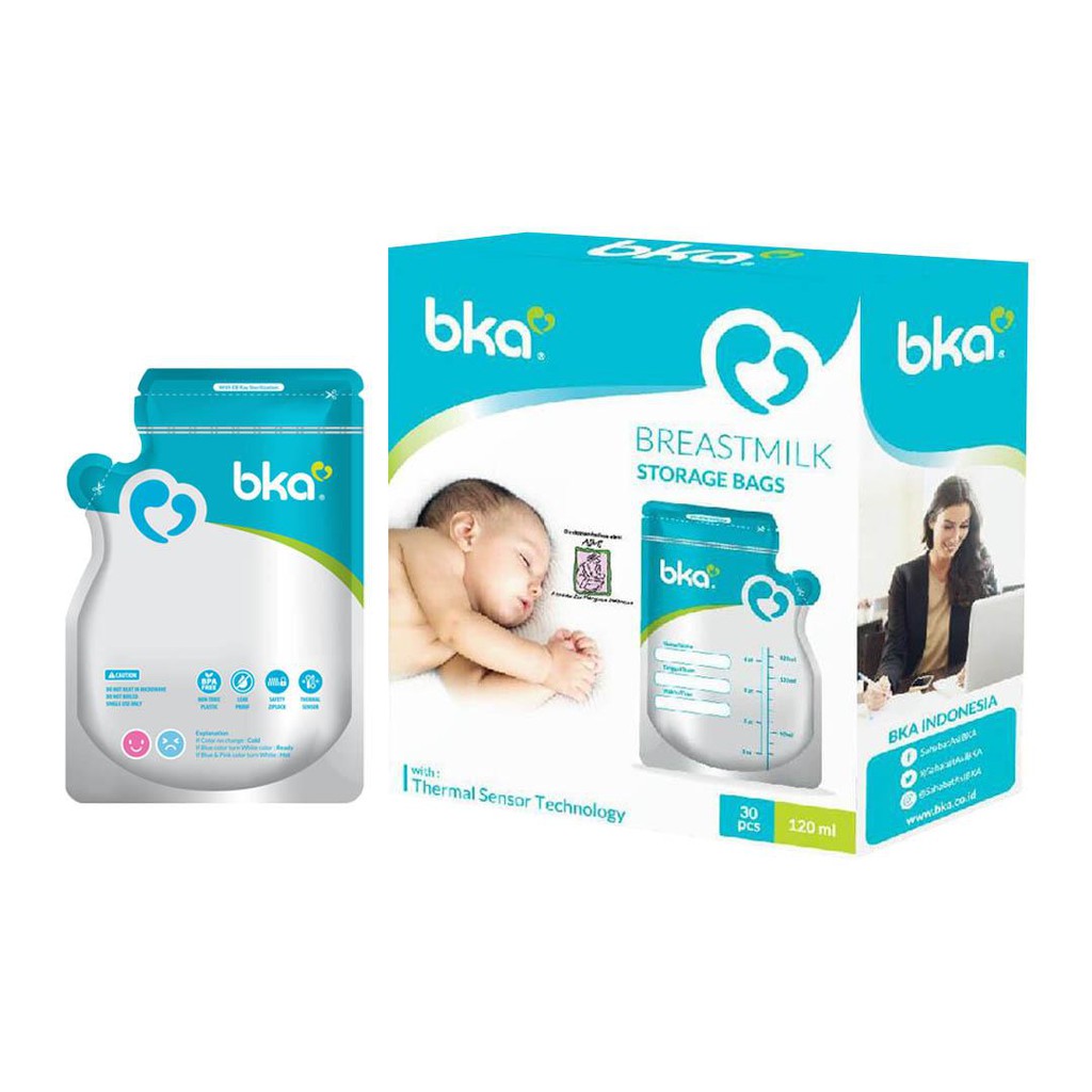 Kantong Asi BKA 120ml - Kantong Susu BKA 120ml isi 30pcs - Kantong Penyimpanan Asi