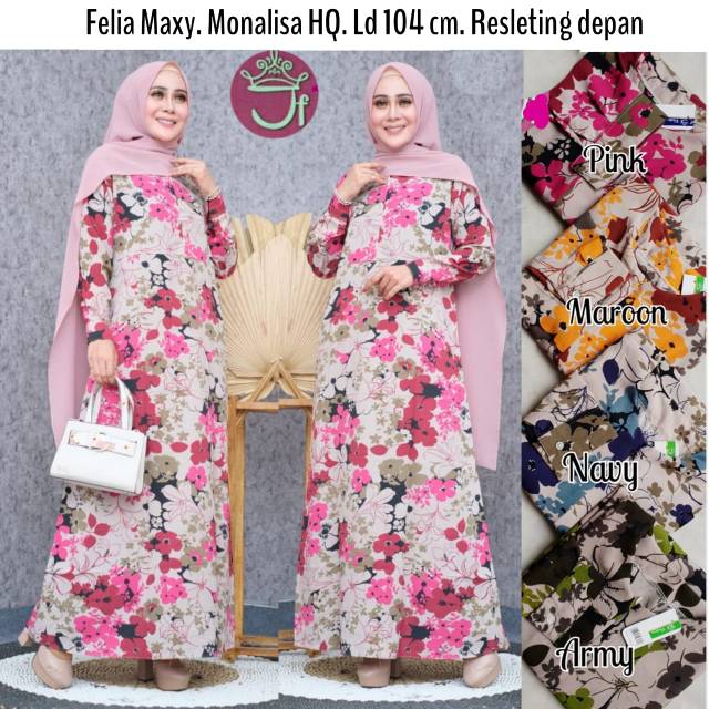 Gamis murah monalisa motif remaja/dewasa busui