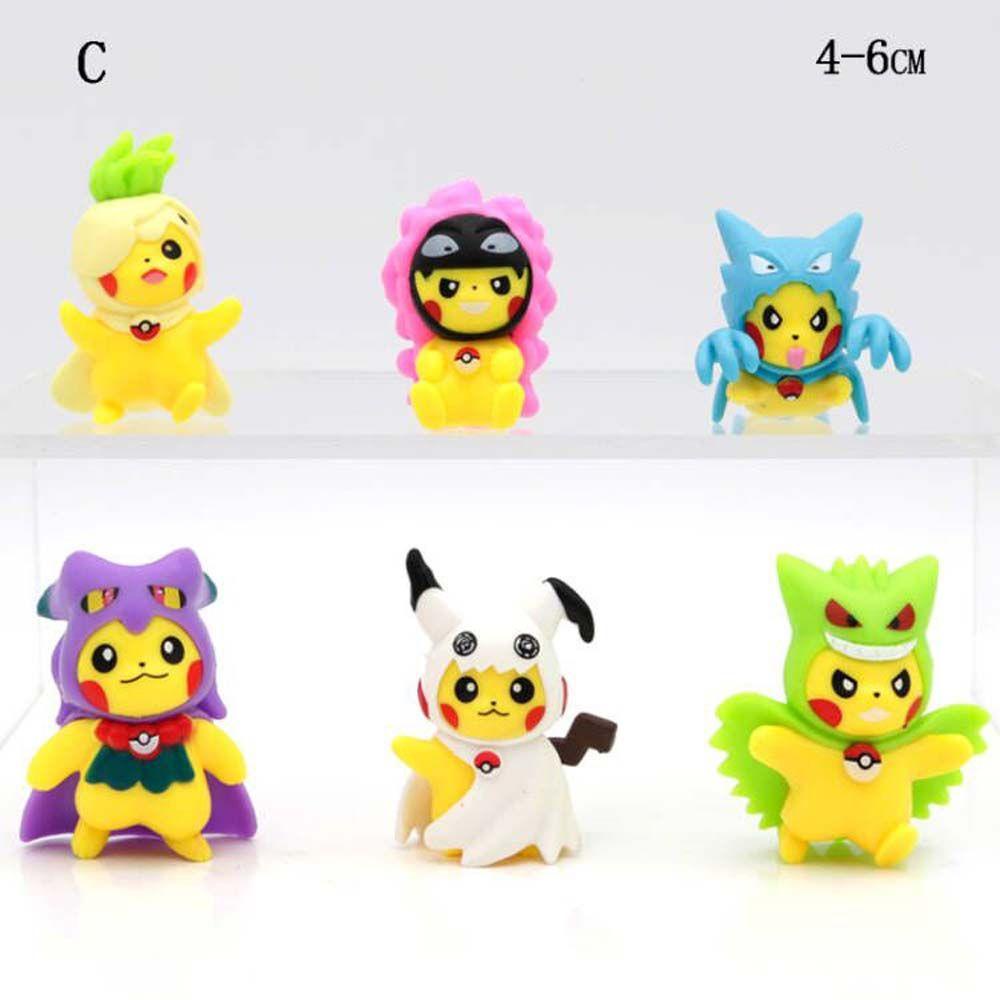 Needway Pokemon Anime Figure Patung Mainan Hadiah Koleksi Mainan Model Mainan PVC Dekorasi Kue Model Koleksi