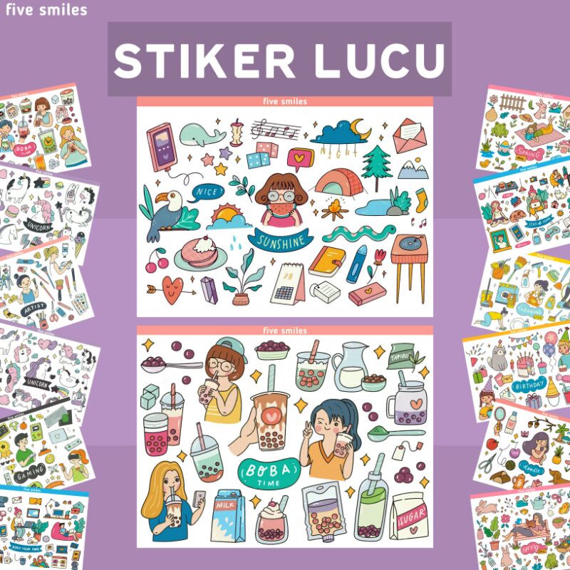 

[Cutting] Stiker Aktivitas Anti Air / Daily acticity / Stiker Anti Air Lucu / Stiker Harian / Stiker Gamers / Stiker Cutting / Vinyl Susu / 1 pcs