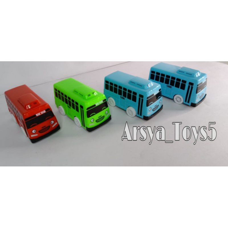 Mainan mobil mobilan bus tayo/HFS77-LT 56 Go Go Tayo Bus isi 4pcs