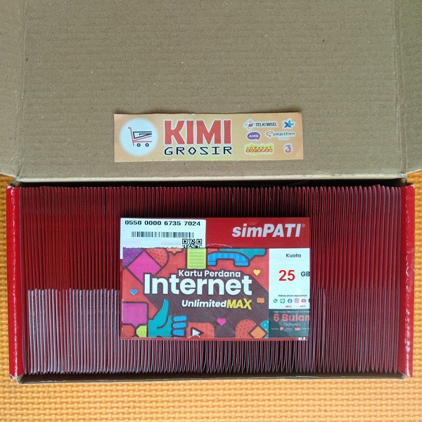 Perdana Telkomsel 25 GB Unlimited Max