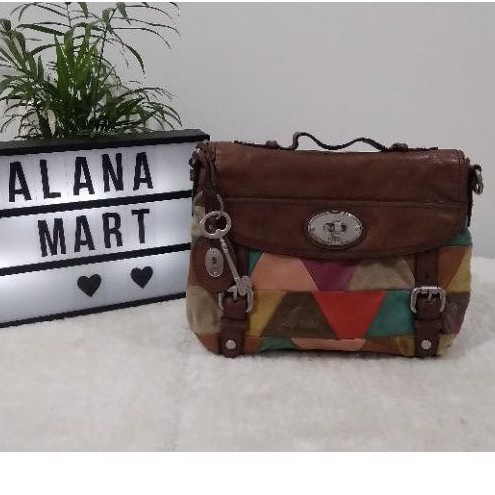 Fossil Maddox Patchwork Messenger Bag