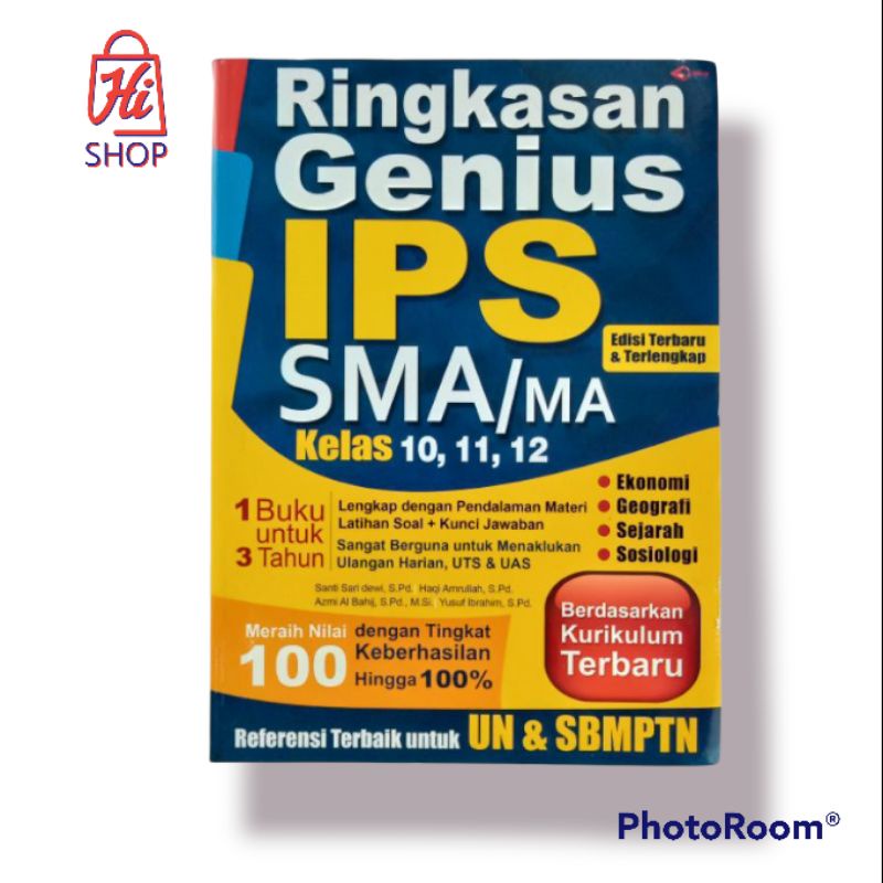 Buku Ringkasan Genius IPS SMA/MA kelas 10,11,12
