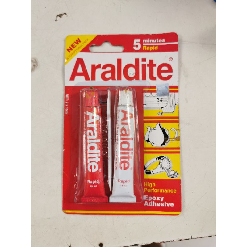 

Lem Epoxy Araldite Merah 5 Menit