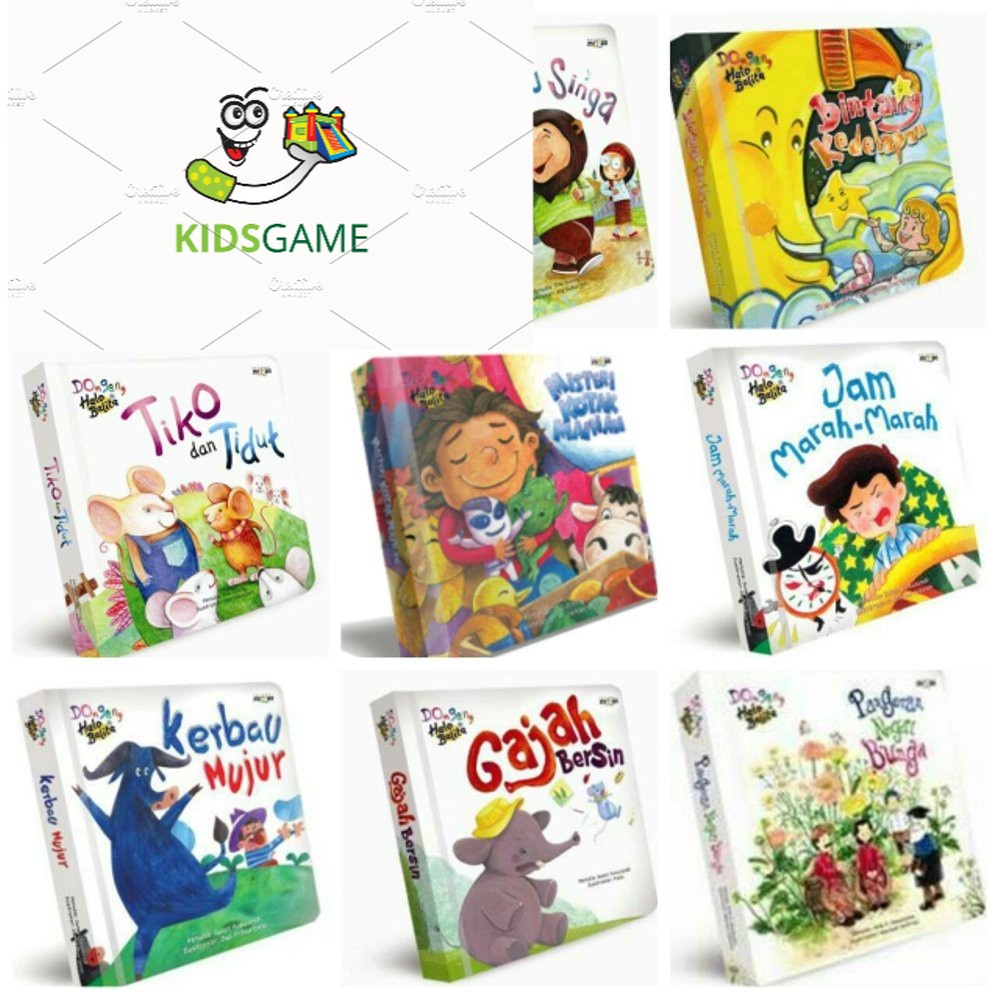 

Buku Anak Dongeng Halo Balita: Naik Awan (Republish) Boardbook Buku Anak Cetakan Baru