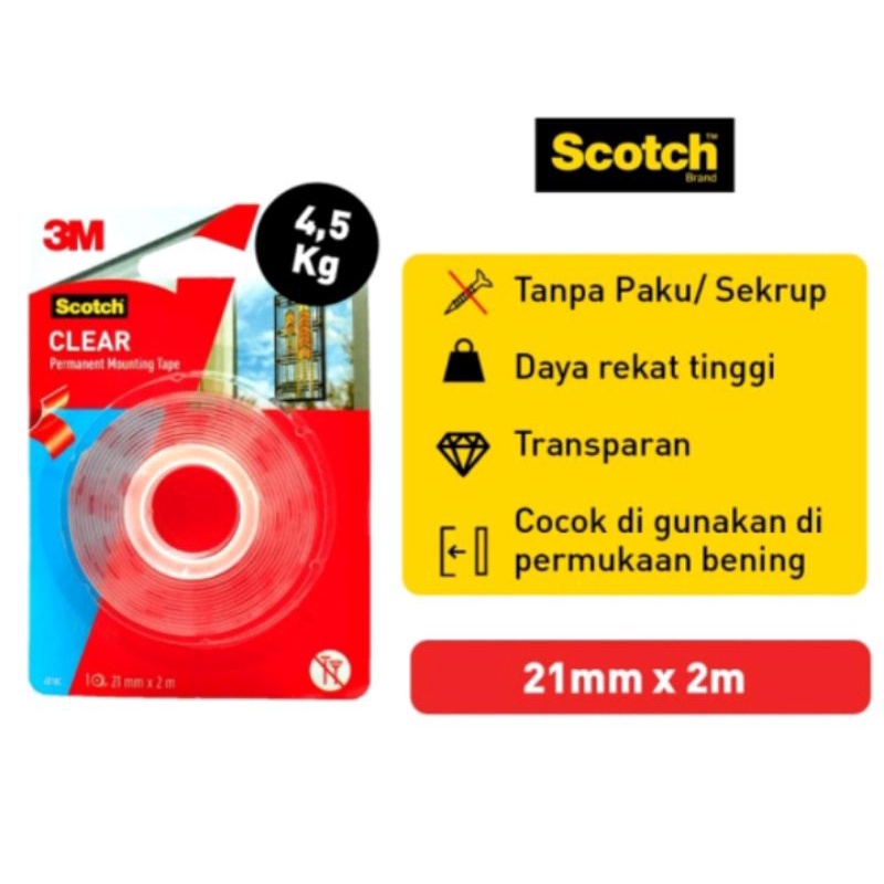 

3M SCOTCH DOUBLE TAPE 4010C/PERMANENT MOUNTING TAPE CLEAR 4010C SCOTCH 3M