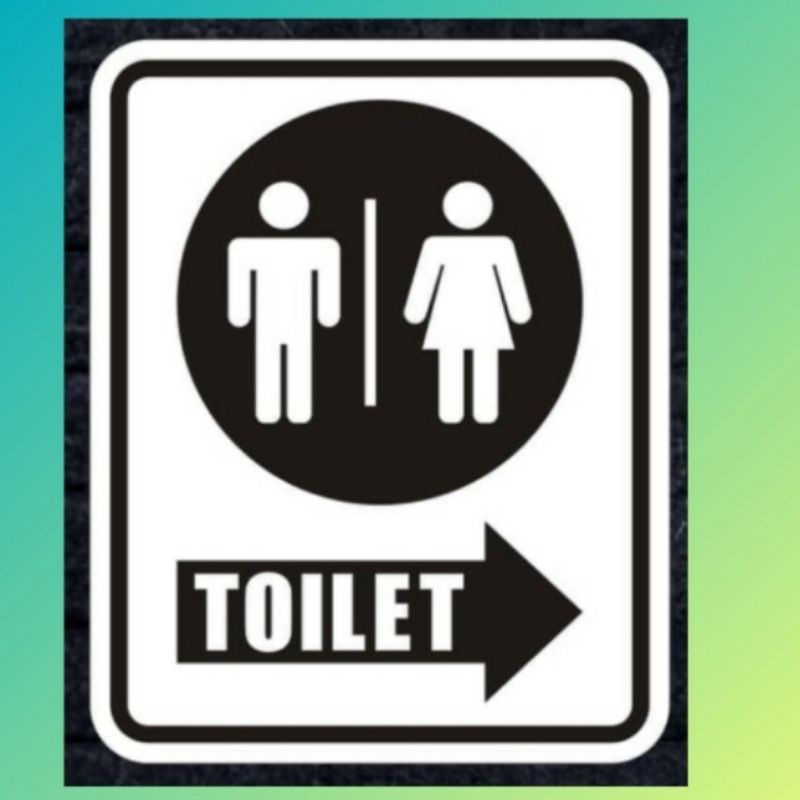

Sign stiker 20x25 TOILET PRIA WANITA KANAN KIRI RAMBU K3 safety label